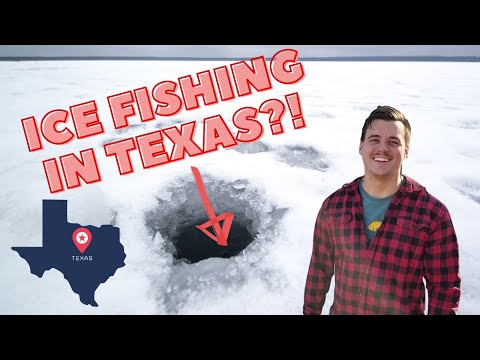 Ice fishing in