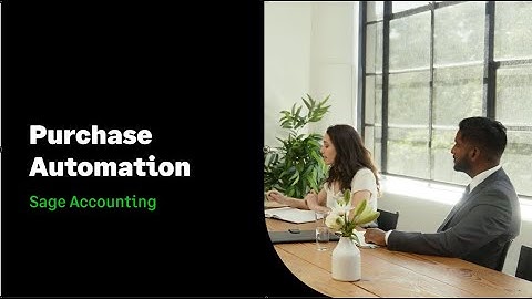 Sage Accounting - Purchase Automation