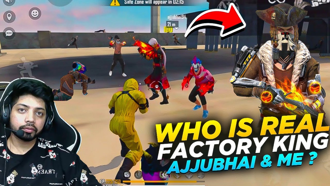 FACTORY KING AJJUBHAI😂 SOLO VS SQUAD GAMEPLAY