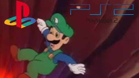 Luigi falls in PS2 Red screen of death (meme)