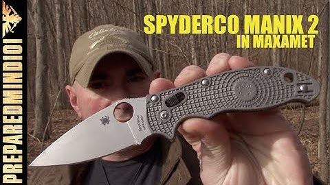 Spyderco Manix 2 in Maxamet (plus Esee Pinch GAW Winner) - Preparedmind101
