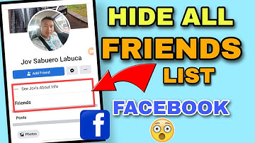 PAANO ITAGO or HIDE FRIENDS LIST sa FACEBOOK PROFILE | UPDATE | JOVTV