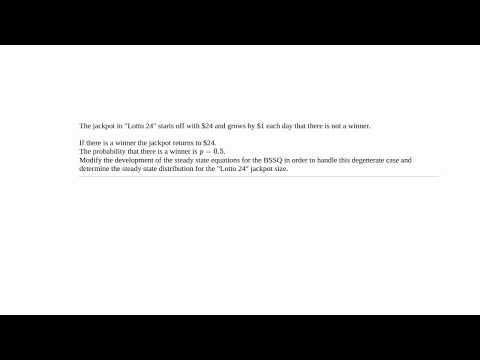 Degenerate Bernoulli Single Server Queues (Markov Queue)