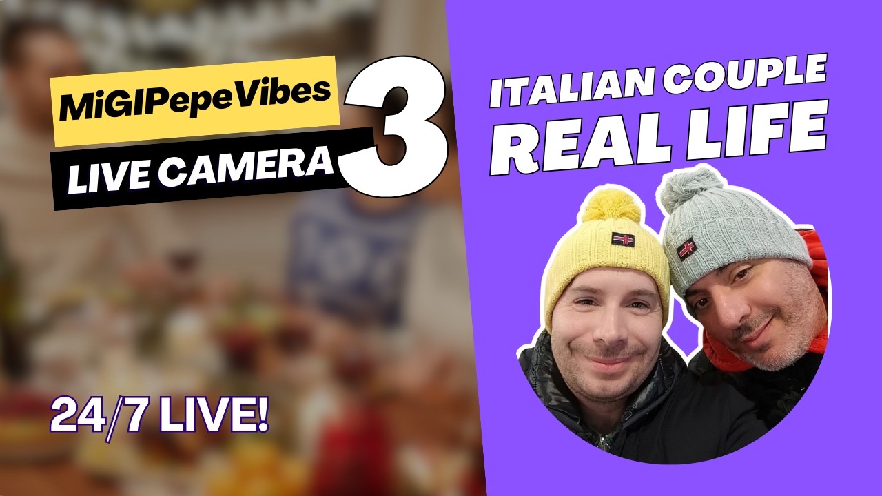 🔴 24/7 LIVE: Italian Couple in London - Real Life [KITCHEN 🍳] - MiGIPepeVibes - Cam 3