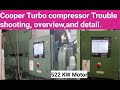 Cooper Tutbo compressor trouble shooting, overview and weg  motor  522KW 700 HP detail.High pressure