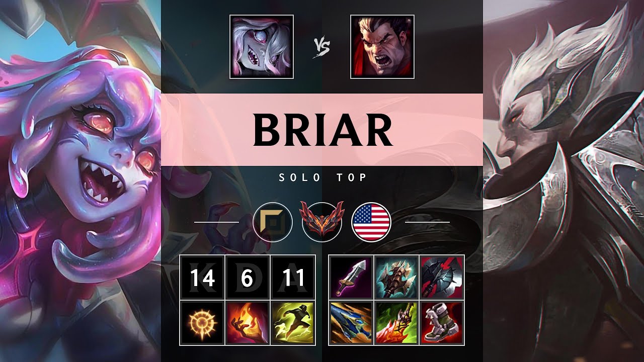 Briar Top vs Darius - NA Grandmaster Patch 25.04