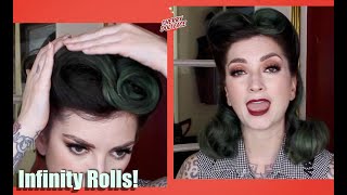 Infinity Victory Rolls: Updated Vintage Hair Tutorial by CHERRY DOLLFACE