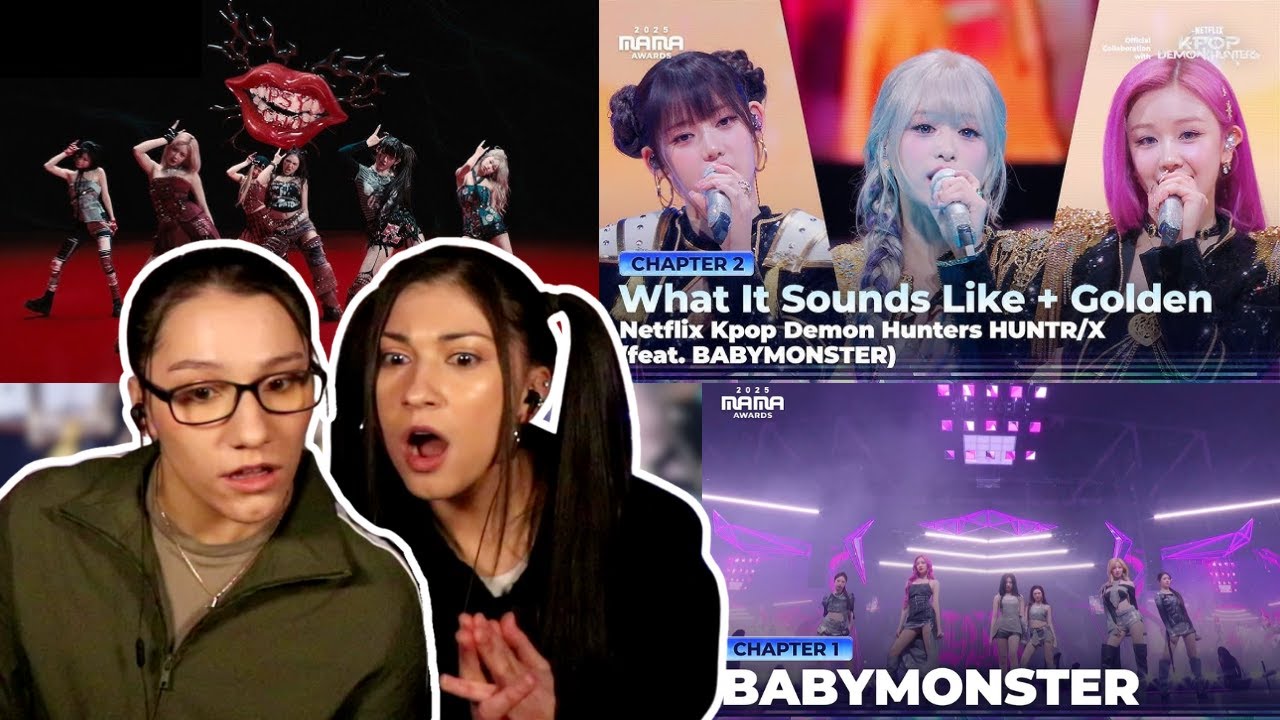 REACTION Babymonster Kpop DEMON HUNTERS 