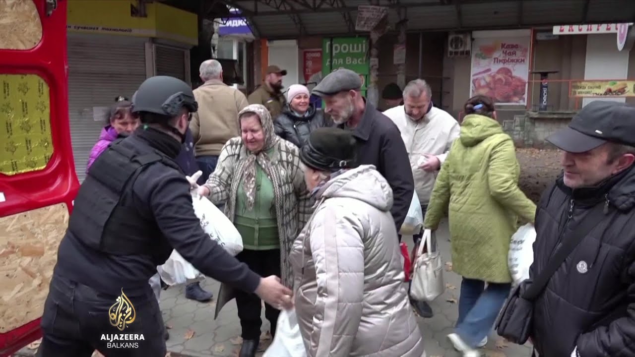 أضرار جسيمة في خيرسون، والسلطات تحاول إعادة الكهرباء والمياه