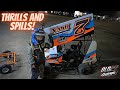 Our little driver experiences his first big wreck! Kart Racing night #3 - Doe Run Raceway