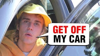 ANGRY Justin Bieber FIRES Paparazzi, TEACHES Them Manners On Camera