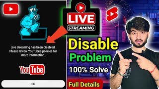 ✅Live Streaming has been disabled. Please review Youtube's policies for more information #viralvideo