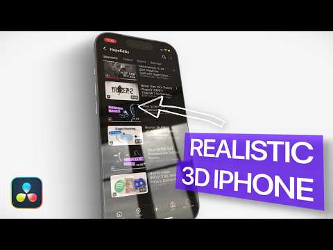 Most REALISTIC 3D IPHONE Animation for DaVinci Resolve (FREE Preset)