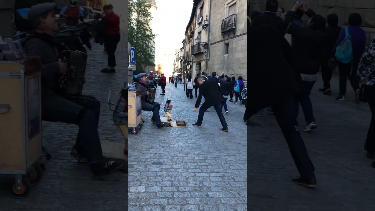 Happy Accordionist in Segovia