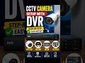 How to Install CCTV Camera with DVR #techshorts #shorts #shortvideo #short