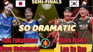 🔥 SO DRAMATIC 🔥 Baek Ha Na/Lee So Hee (백하나/이소희) vs Fukushima/Matsumoto (JPN) | Full HD 1080p