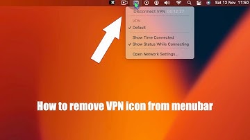 How to remove VPN icon from menubar (1click process)