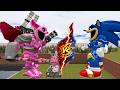 BIG MAZE | SIZE NEW COMPARE AND EVOLUTION OF SONIC EXE VS ALL POPPY PIG SMILING CURSED In Gmod!