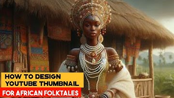 How to Design YouTube thumbnail for African Folktales faceless YouTube channel #SEO #FOLKTALES