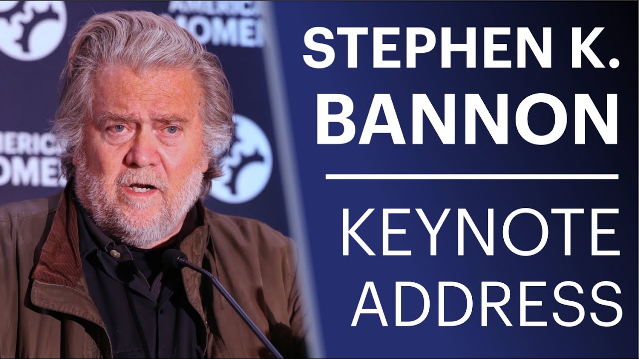 Stephen K. Bannon Keynote Address Patrons for American Statecraft
