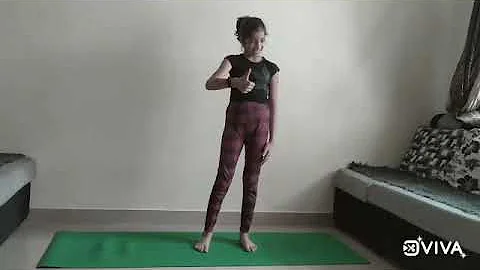 Standing bridge yoga pose demo by Geet