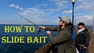 Helping A Guy Slide Bait (Oceanside Pier Fishing)