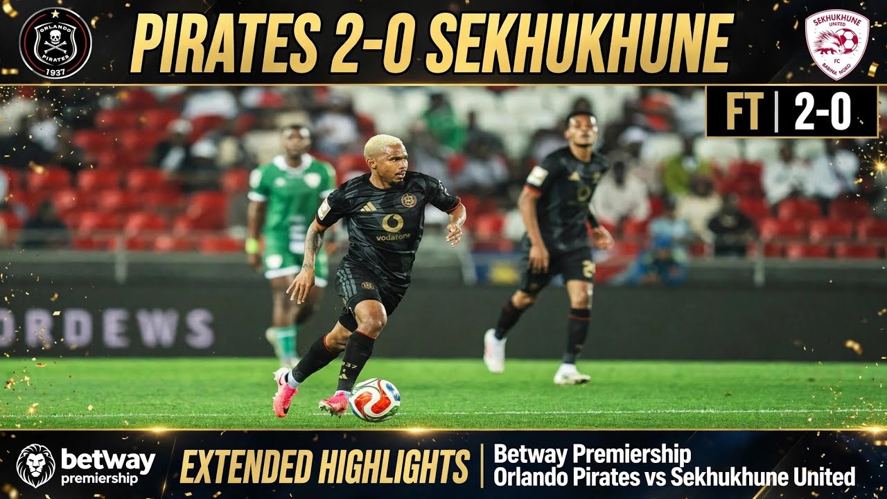 ORLANDO PIRATES 2 - 0 SEKHUKHUNE UNITED 🔥ALL GOALS 🔥BETWAY PREMIERSHIP 🔥EXTENDED HIGHLIGHTS 🔥