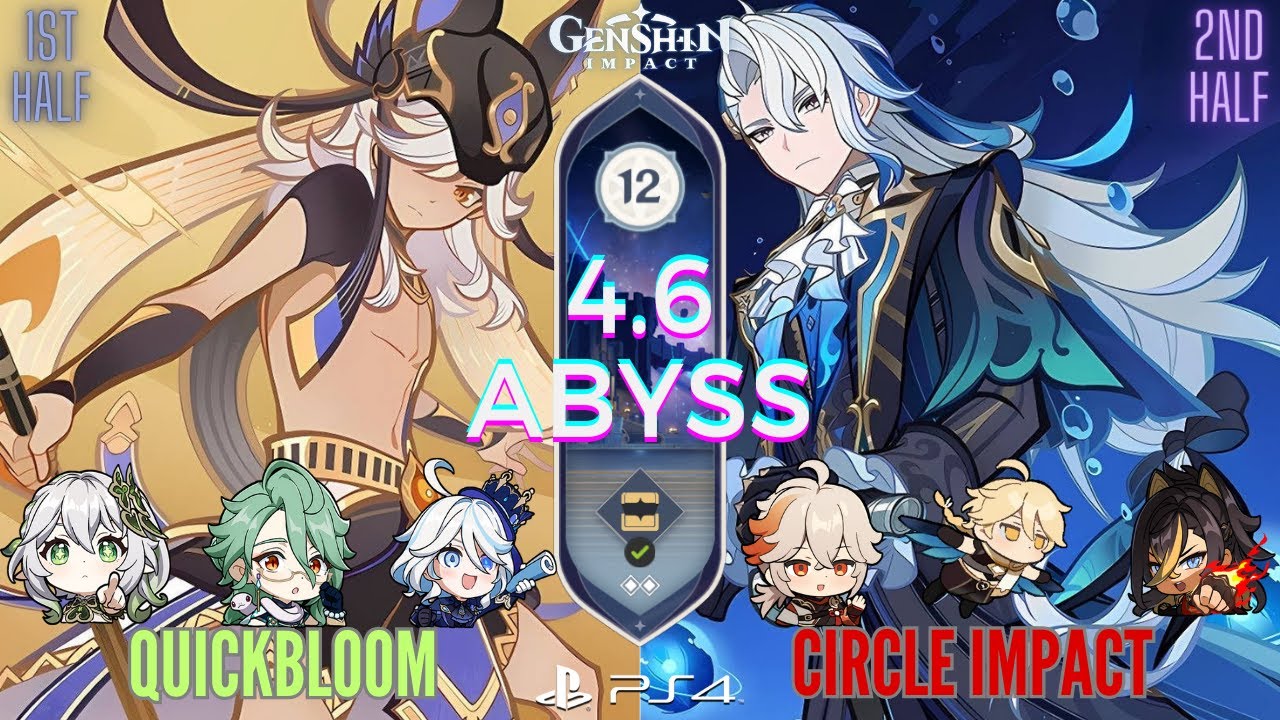 Cyno Quickbloom & Neuvillette + Dendro MC | Spiral Abyss 4.6 | Floor 12 [9★] (Genshin Impact)
