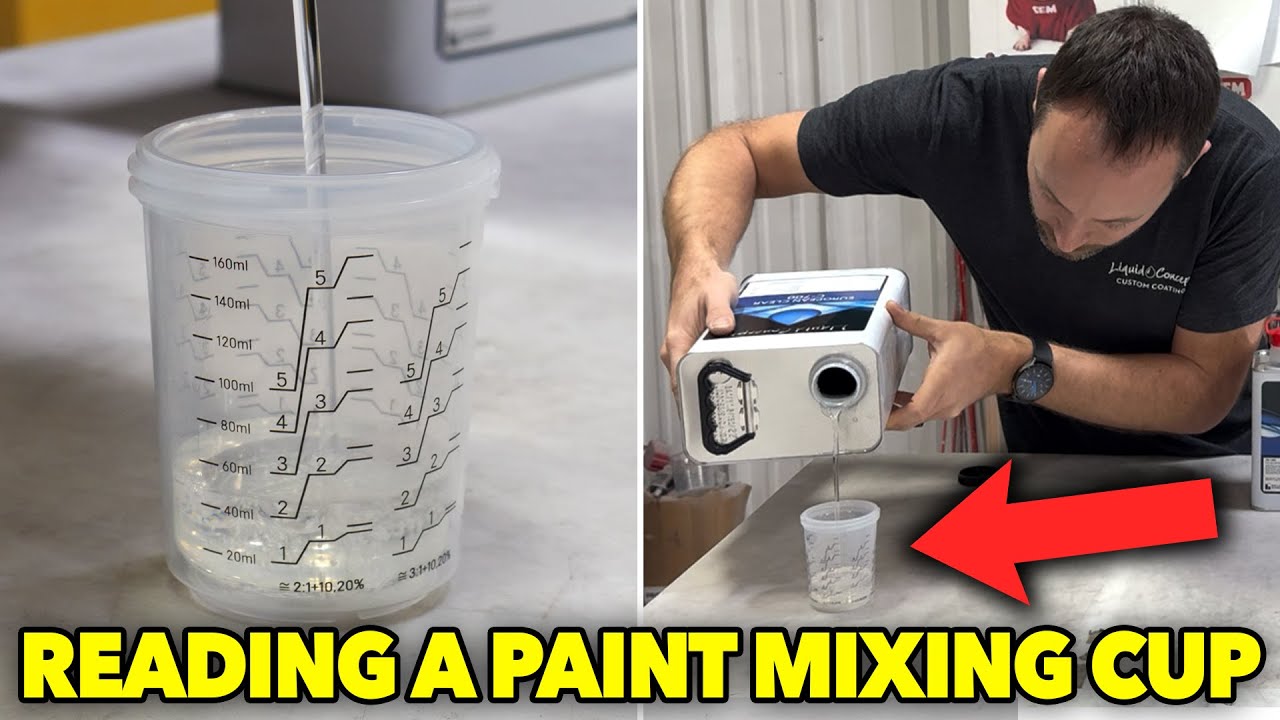 How to Read a Paint Mixing Cup (TUTORIAL)