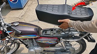 Motorbike Seat Making | Seat Upholstery for Honda 125cc | Motorcycle Seat Repairing