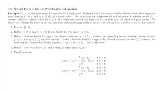 Game Theory 37: Static Games of Incomplete Information