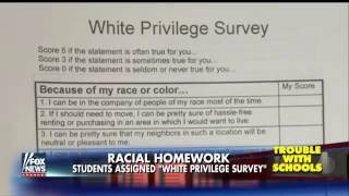 Parents outraged over students' white privilege homework