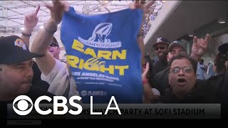Rams fans fill SoFi Stadium seats for NFC Championship Game watch party