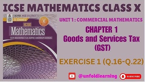 ICSE CLASS 10 || S Chand