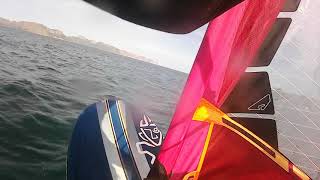 windsurf pollensa beach barcares 28.diciembre 21 isonic 91 manga 160 litros