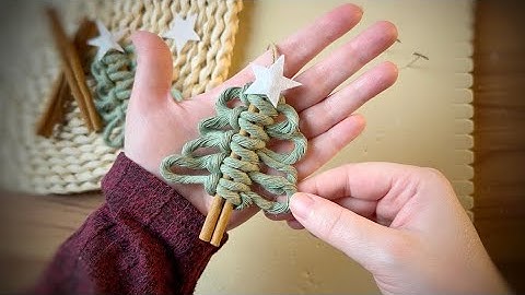 DIY Macramé Ornament | Cinnamon Sticks Christmas Tree – Beginner Friendly!