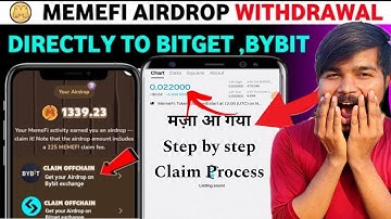 Memefi Airdrop withdrawal bitget, Bybit | memefi claim to okx web3 wallet I memefi new update today