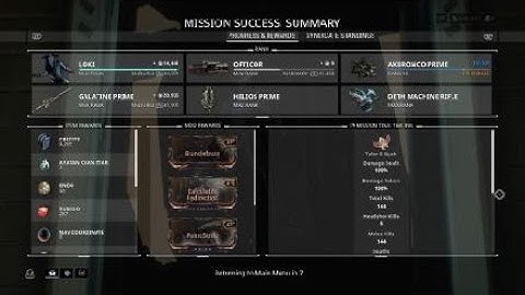 Lv30 extermination no detections nightwave mission