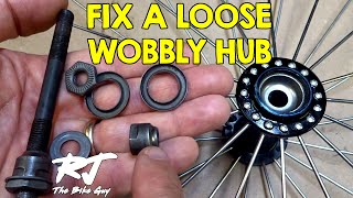 how to fix loose wobbly wheel hub