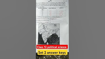 Class 12 Political science set 2 paper 2025 / cbse board exam 2025 /59/1/1/ 12th pol science/answer?