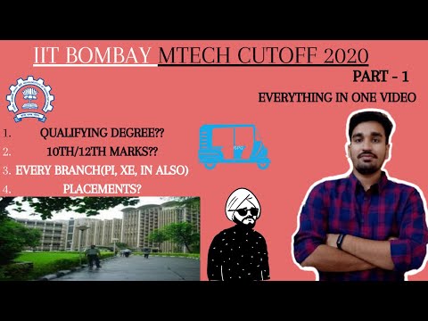 ?IIT BOMBAY M.TECH CUTOFF 2020?PART -1||ELIGIBLITY| DIRECT VS INTERVIEW||SEAT MATRIX
