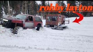 Blazer finally runs! Robby Layton bought a snow cat lets get stuck!