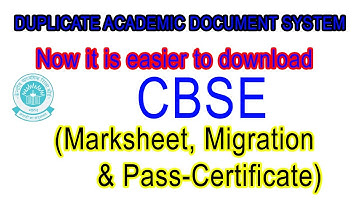 Apply for Duplicate CBSE Documents Online | Marksheet, Certificate, Migration