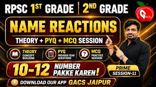 Name Reactions | RPSC स्कूल व्याख्याता | 2ND GRADE | THEORY + MCQ + PYQ + TRICKS | Prime Session-11