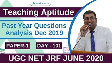 5 MCQs | Paper 1 | Teaching Aptitude | UGC NET JRF JUNE 2020 | Day 101 - by Shubham Sir