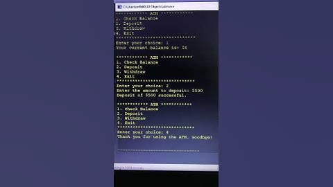 c++ atm display #cpp #code #coding #codemasters #coderstokyo #codinglife #codingninja #coders