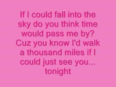 Vanessa Carlton-A Thousand Miles Lyrics