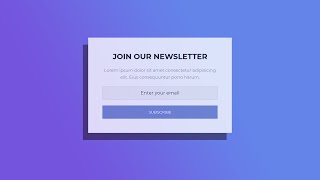 Amazing newsletter from using only html & css