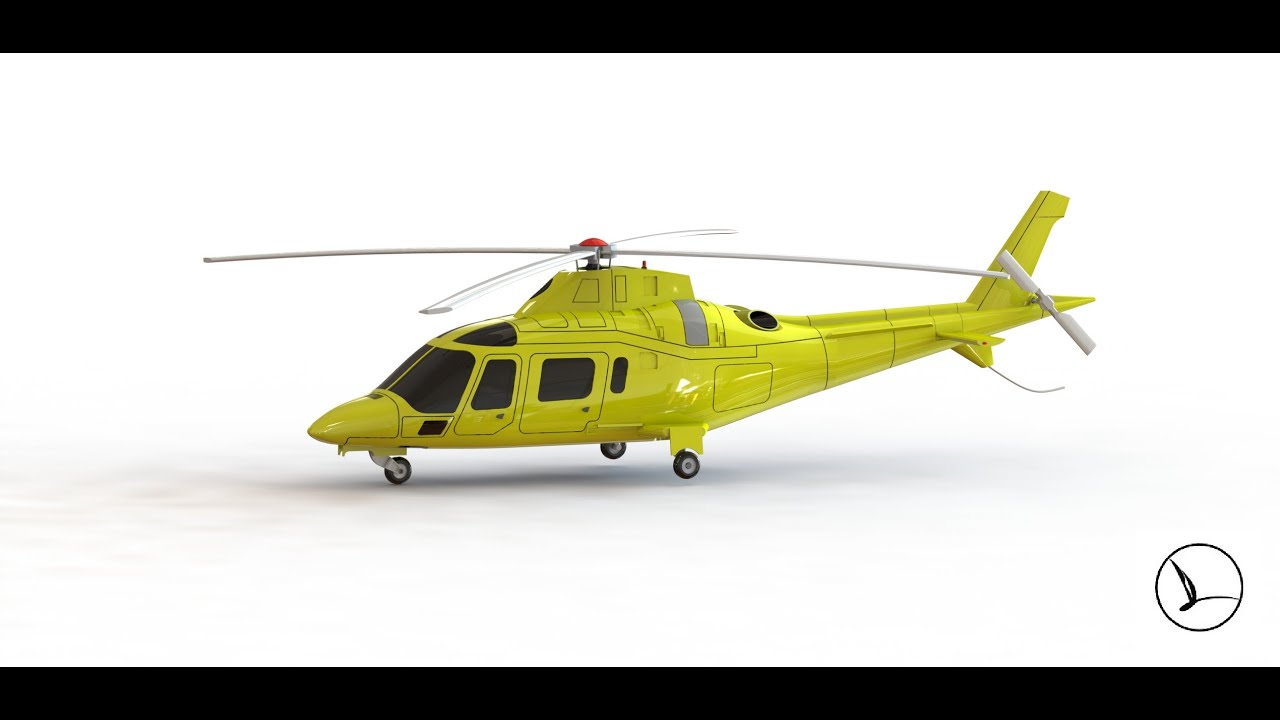 AW109 3D printing scale helicopter model assembly video