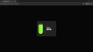 I Built a Device Battery Detector Using HTML, CSS & JavaScript!